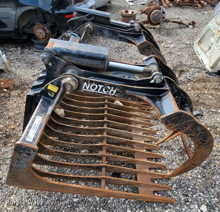 image for item KD9436 Notch DGRB75  74"W skid steer rock grapple bucket