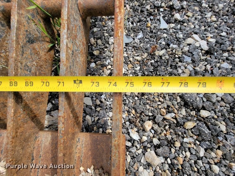 image for item KD9436 Notch DGRB75  74"W skid steer rock grapple bucket