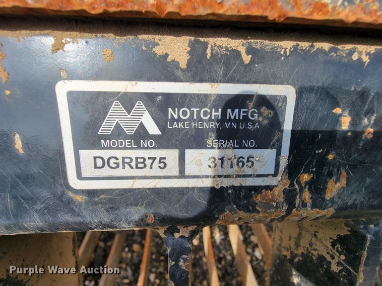 image for item KD9436 Notch DGRB75  74"W skid steer rock grapple bucket