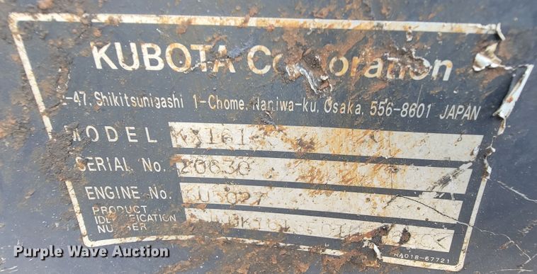 image for item KD9442 2004 Kubota KX161-3  mini excavator