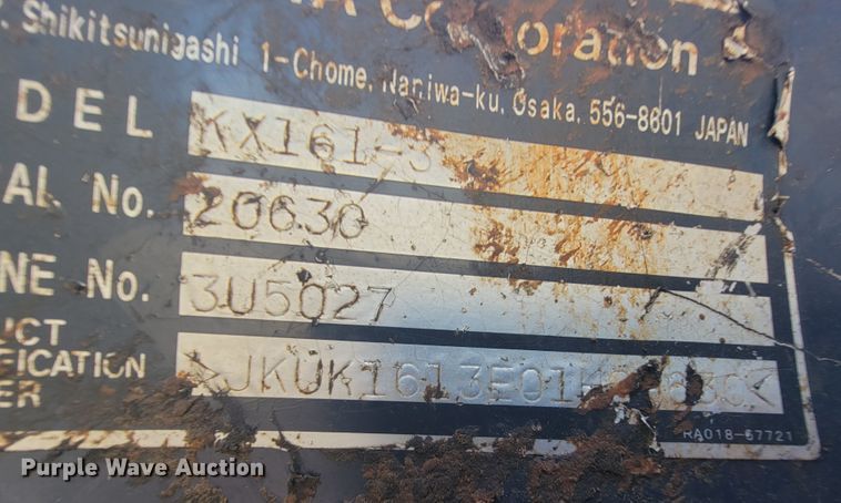 image for item KD9442 2004 Kubota KX161-3  mini excavator