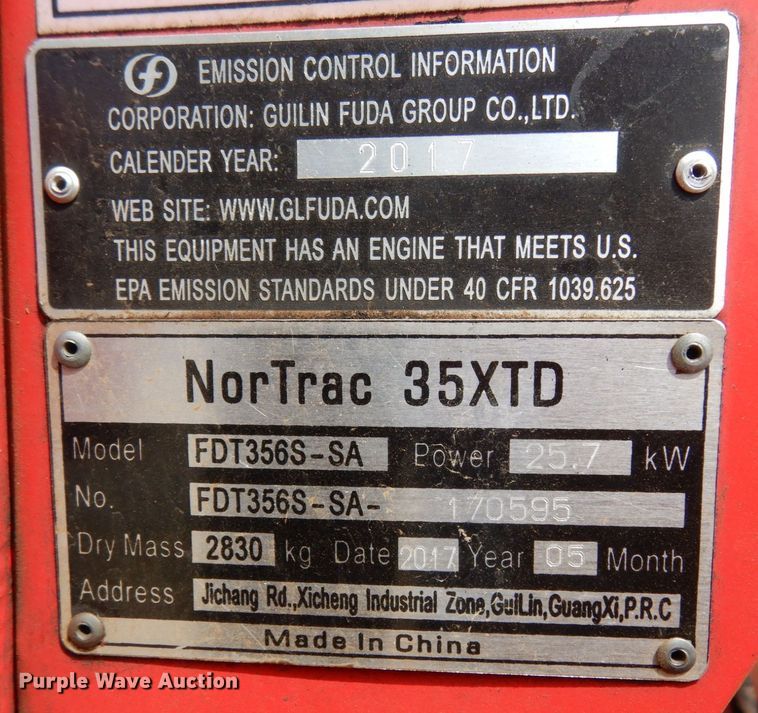 image for item KI9666 2017 Nortrac 35XTD  dozer