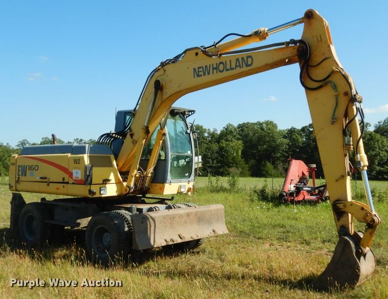 image for item KI9688 New Holland EW160  wheeled excavator