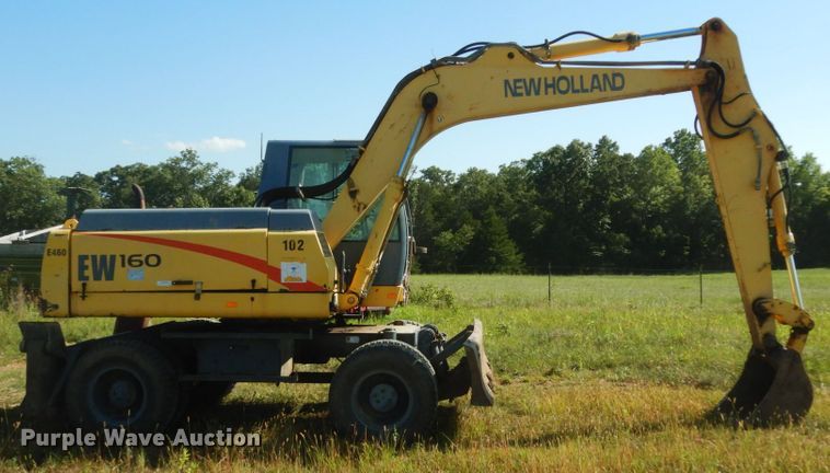 image for item KI9688 New Holland EW160  wheeled excavator