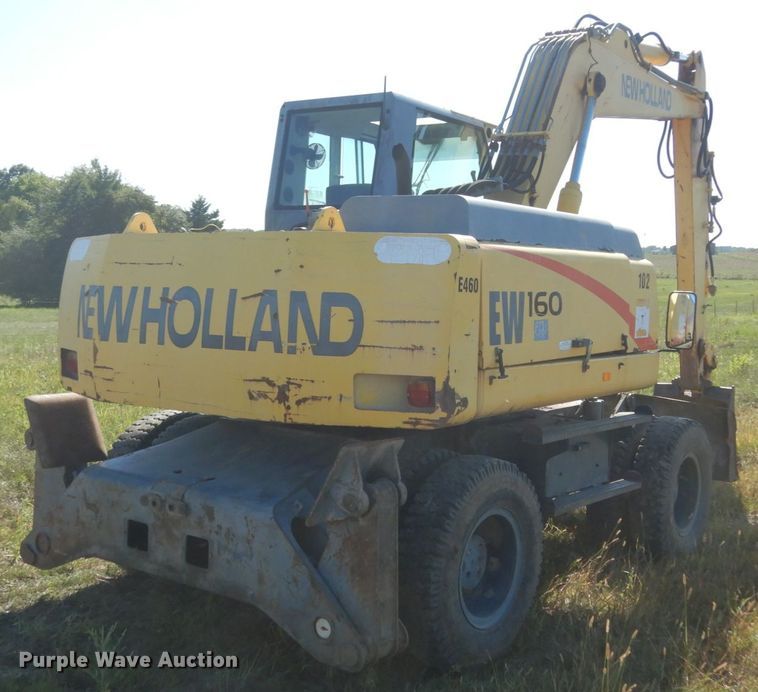 image for item KI9688 New Holland EW160  wheeled excavator