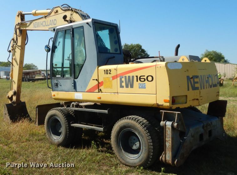 image for item KI9688 New Holland EW160  wheeled excavator