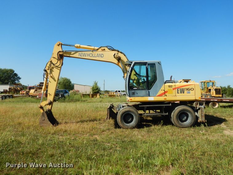 image for item KI9688 New Holland EW160  wheeled excavator