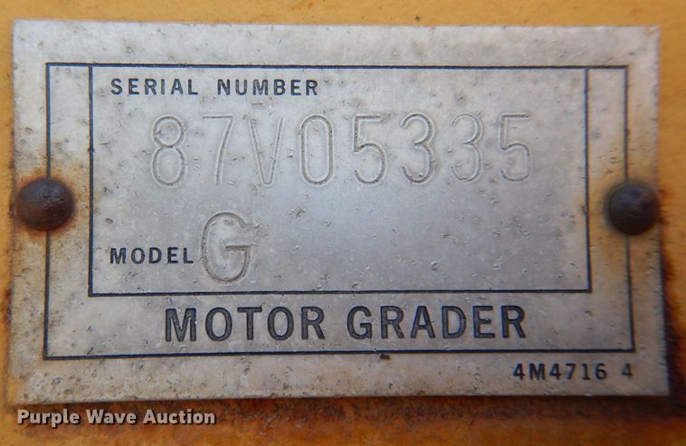 image for item KI9694 1980 Caterpillar 120G  motor grader