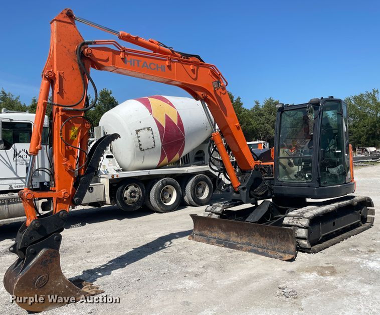 image for item KK9450 2013 Hitachi ZX85USBLC-3  mini excavator