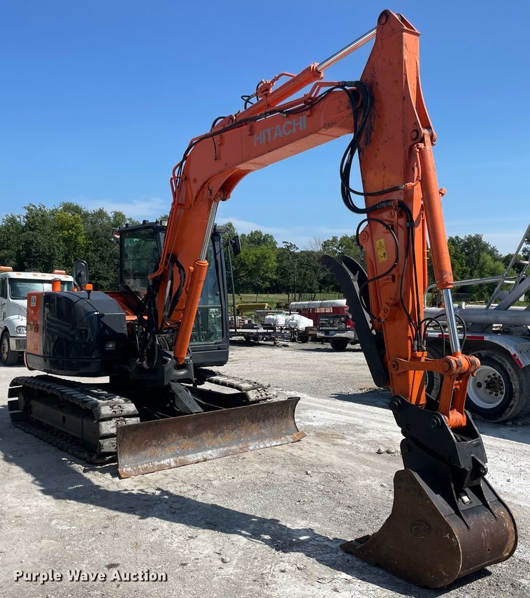 image for item KK9450 2013 Hitachi ZX85USBLC-3  mini excavator