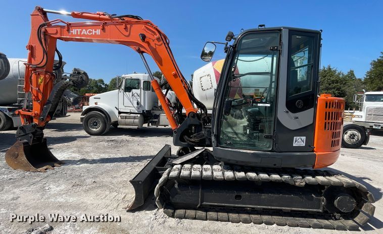 image for item KK9450 2013 Hitachi ZX85USBLC-3  mini excavator