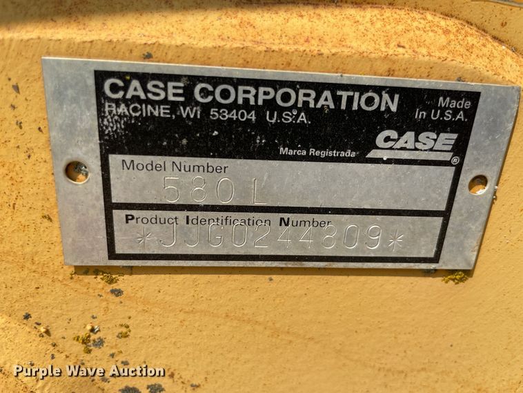 image for item KK9484 1999 Case 580L  backhoe