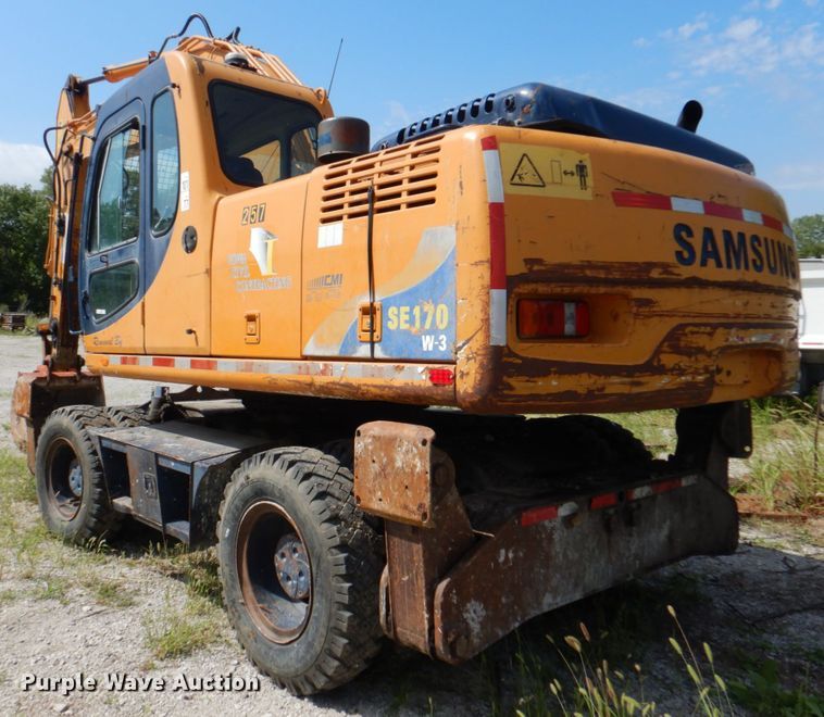 image for item KW9788 2007 Samsung SE170 W-3  wheeled excavator