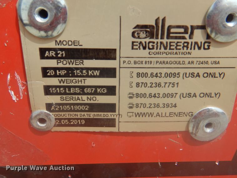 image for item KX9648 Allen Engineering AR21 power buggy