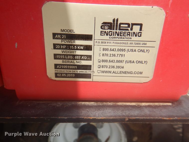 image for item KX9649 Allen Engineering AR21 power buggy