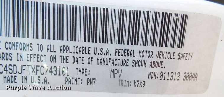 image for item DI5716 2015 Dodge Durango  SUV