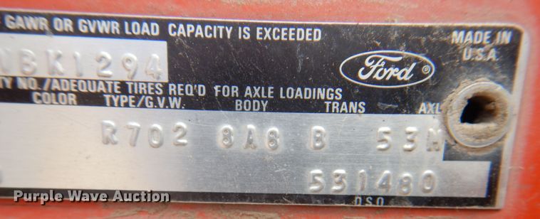 image for item DK8188 1978 Ford 7000  dump truck