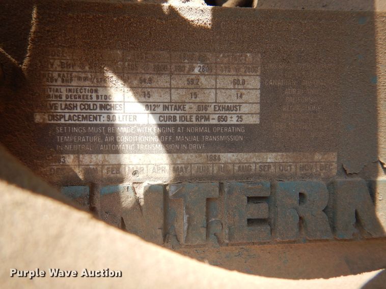 image for item DK8189 1984 International 1754  dump truck