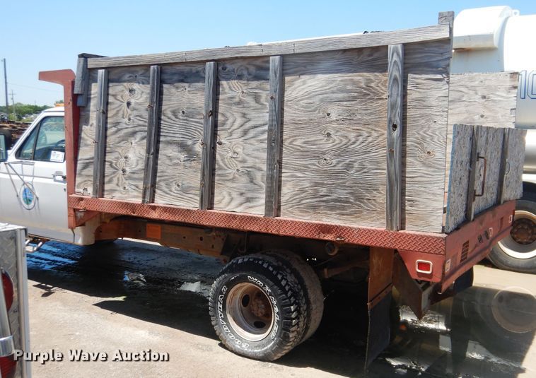 image for item DL0374 1996 Ford F450 Super Duty  dump flatbed truck