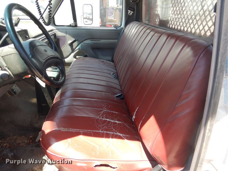 image for item DL0374 1996 Ford F450 Super Duty  dump flatbed truck