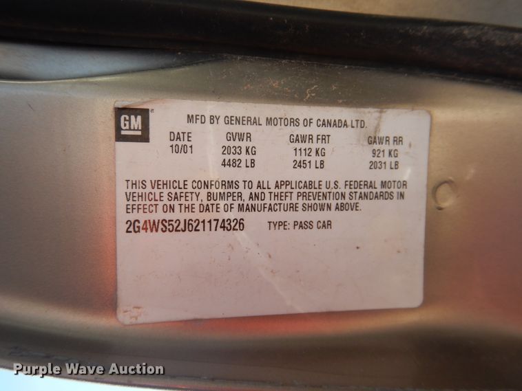 image for item DL0390 2002 Buick Century