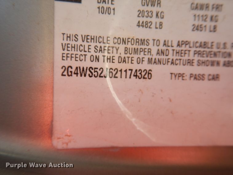 image for item DL0390 2002 Buick Century