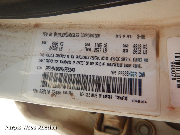 image for item DL0402 1999 Dodge Intrepid