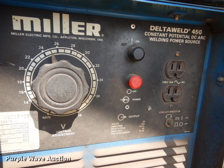 image for item DL6275 Miller Deltaweld 450  welder
