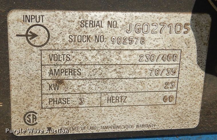 image for item DL6275 Miller Deltaweld 450  welder