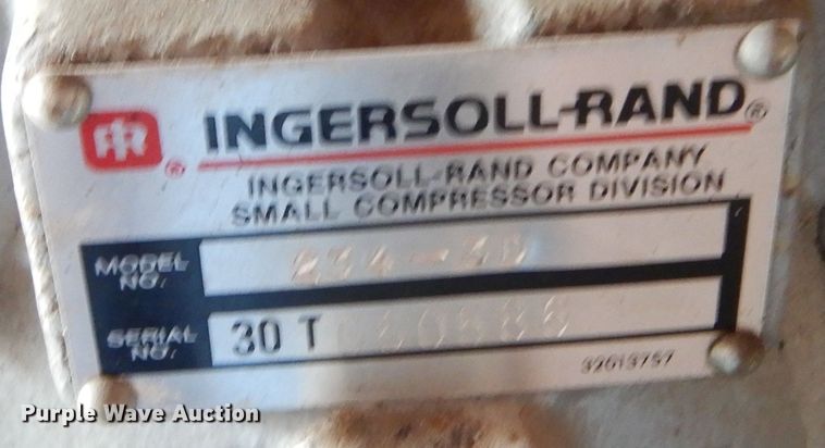 image for item DL6276 Ingersoll Rand T30  air compressor