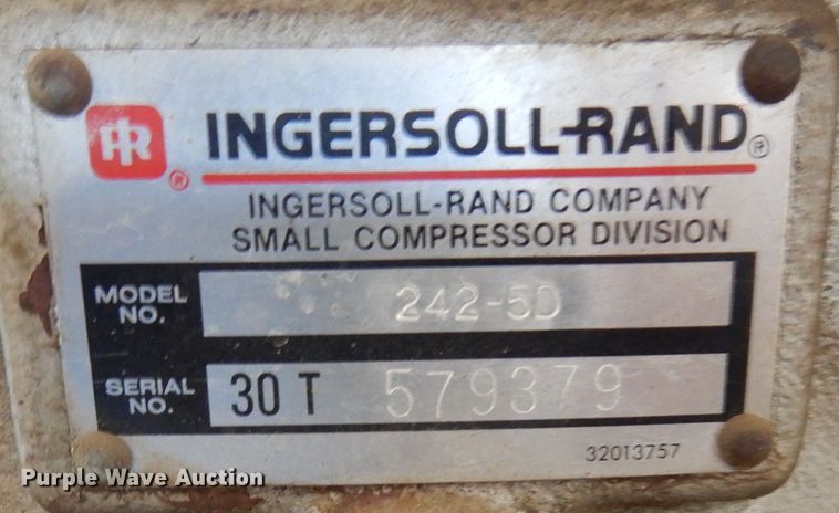 image for item DL6278 Ingersoll Rand 30T  air compressor