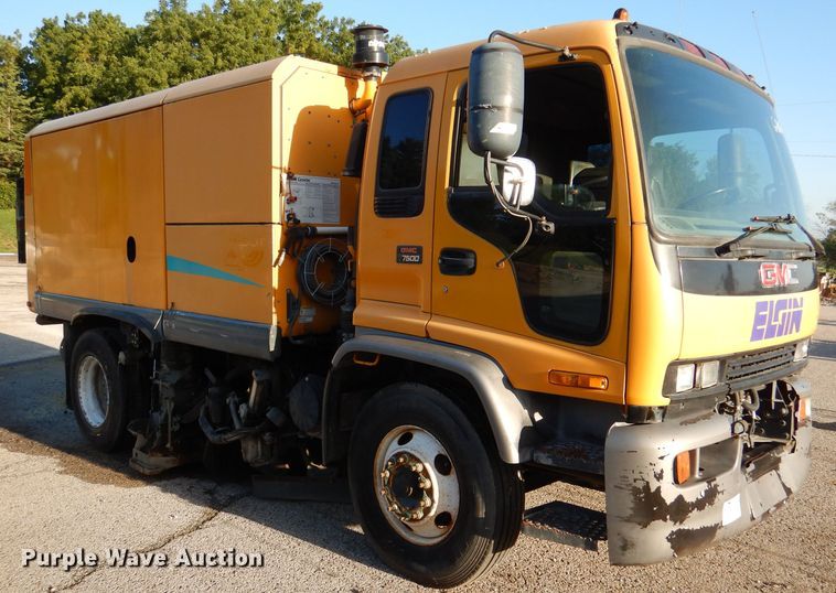 image for item DM1365 1998 GMC C7500  street sweeper truck