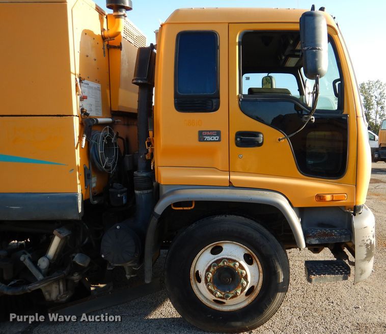 image for item DM1365 1998 GMC C7500  street sweeper truck