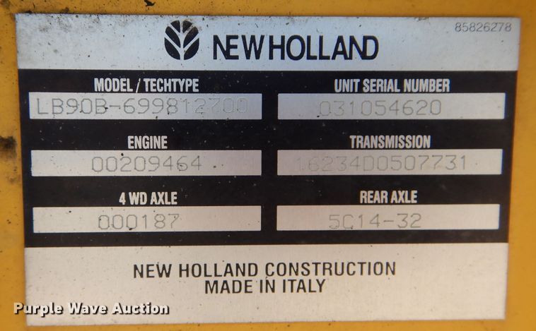image for item DM1371 2006 New Holland LB90B  backhoe