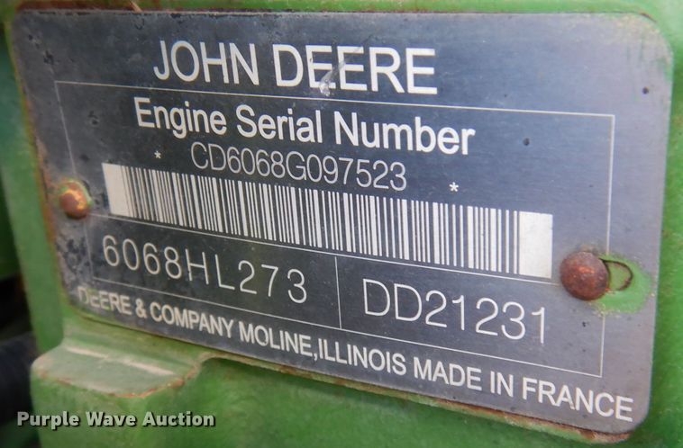 image for item DM1391 John Deere 6715  MFWD tractor
