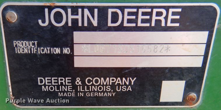 image for item DM1391 John Deere 6715  MFWD tractor