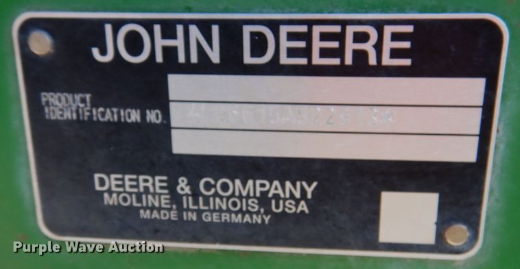 image for item DM1392 John Deere 6615  MFWD tractor