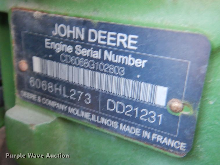 image for item DM1393 John Deere 6715  MFWD tractor