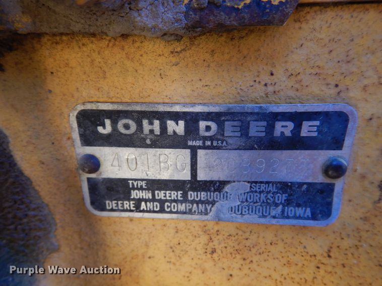 image for item DM5033 John Deere 401-B  tractor