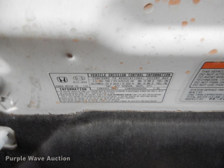 image for item IN9535 2012 Honda Civic
