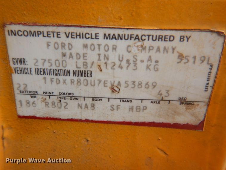 image for item IN9877 1984 Ford LN8000  dump truck