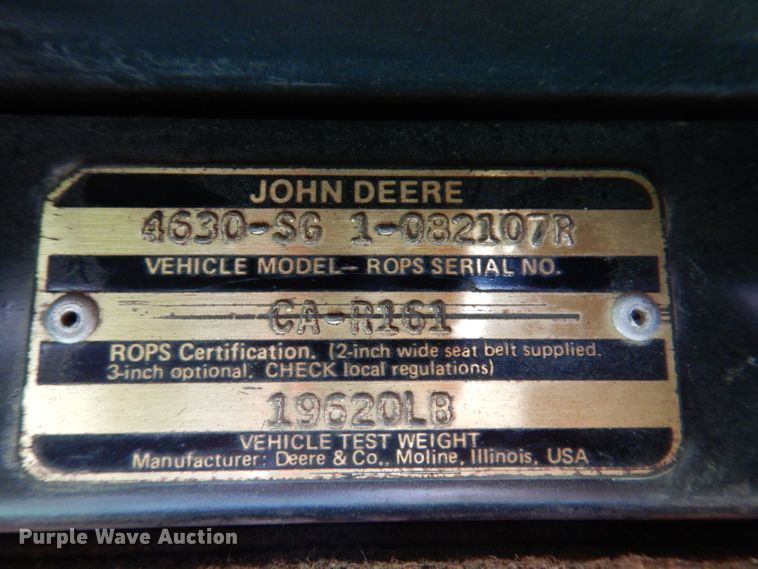 image for item IN9887 1976 John Deere 4630  tractor