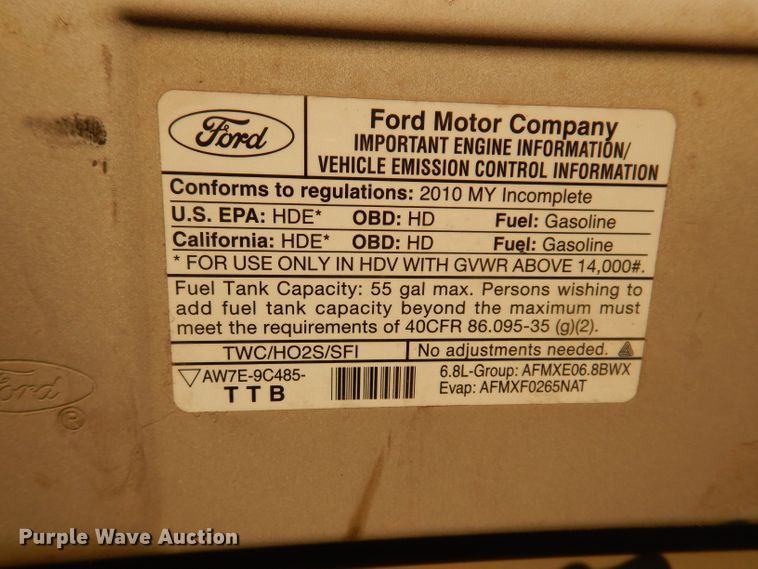 image for item IN9906 2010 Ford E450  shuttle bus