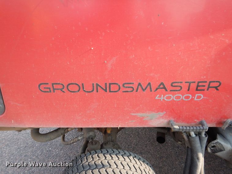 image for item IN9916 2013 Toro Groundsmaster 4000D  ZTR lawn mower