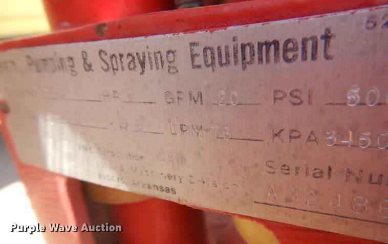 image for item JZ9877 FMC DM20E300FEK  sprayer tank