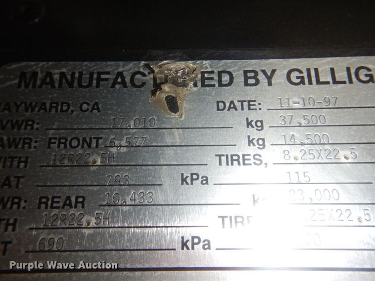 image for item JZ9901 1997 Gillig  transit bus