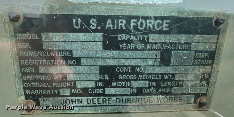 image for item KD9481 1982 John Deere 570A  motor grader