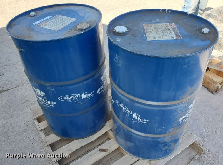 image for item KK9362 (2) 55 gallon oil drums