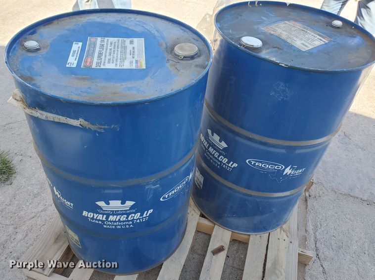 image for item KK9362 (2) 55 gallon oil drums