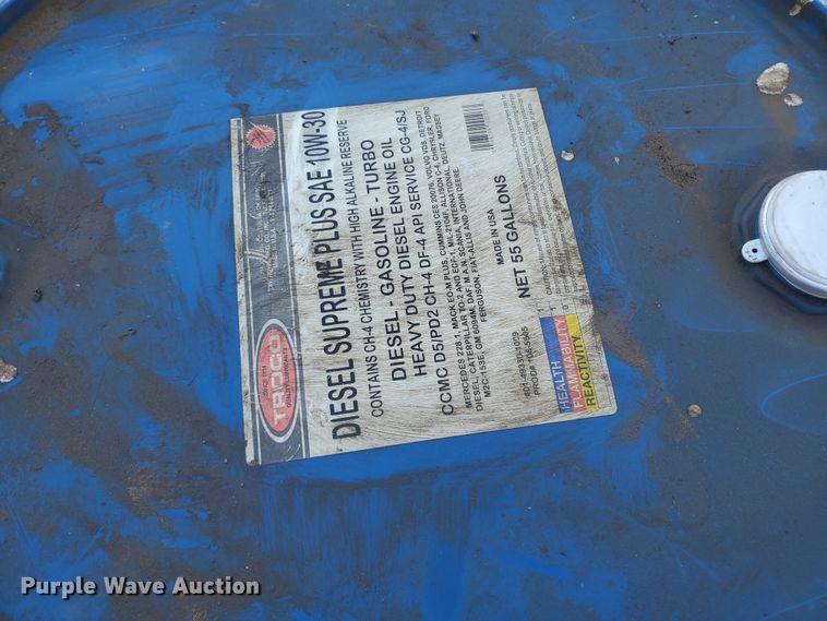 image for item KK9362 (2) 55 gallon oil drums